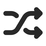 Playlist Shuffle SVG Icon